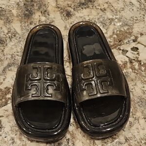 Tory Burch Black Slide Sandals